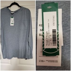 NWT XL light blue men's long sleeve